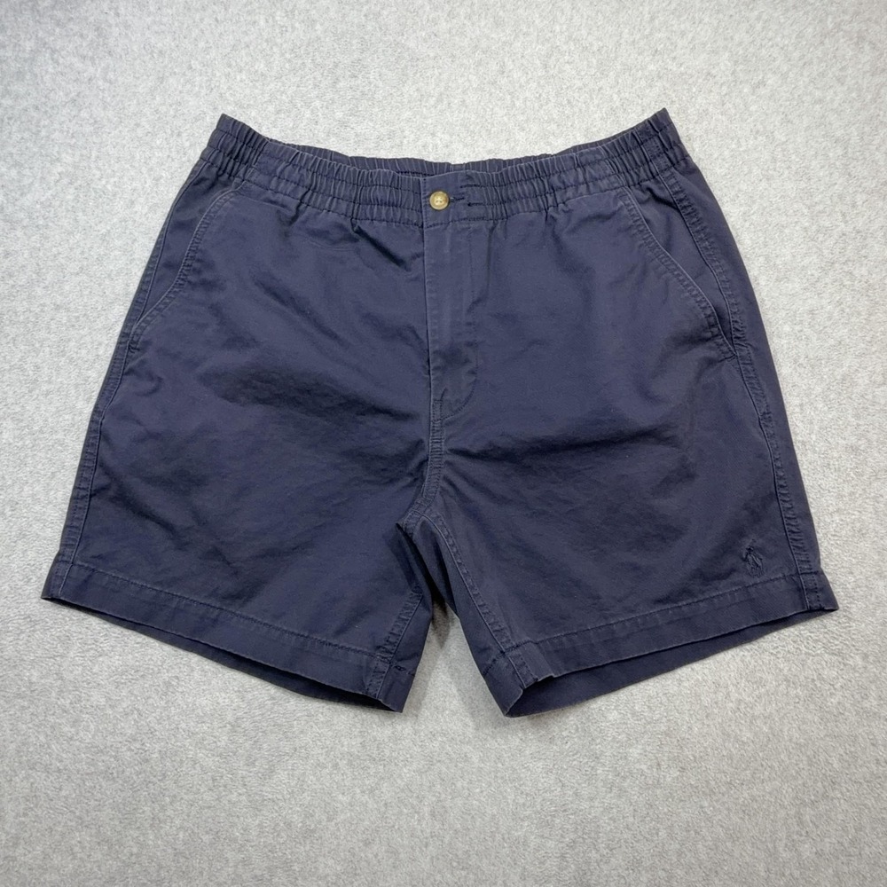 Polo Ralph Lauren Shorts Mens Medium Blue Chino Stretch 6 Inch Drawstring